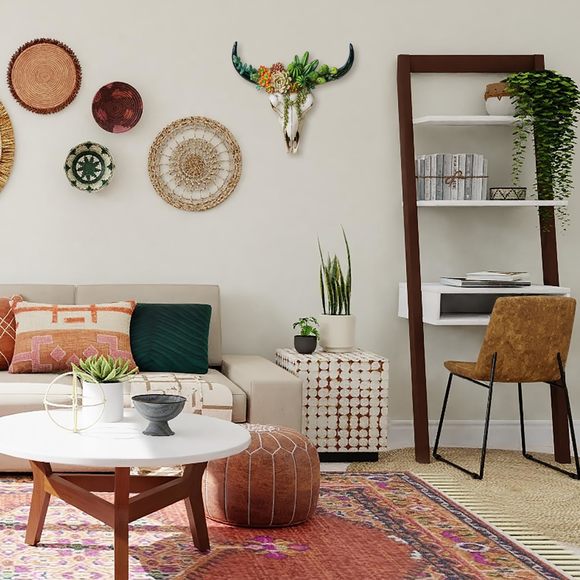 Rustic Western Home Decor - Tribal Wall Decor Western Long Horn Bull Skull🦈 - Picture 3 of 9